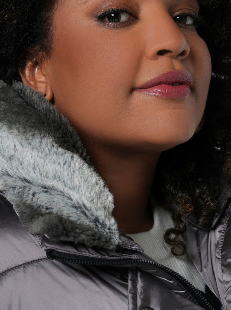 MS MODE Manteaux Veste matelassée légère Mauve - Kiabi