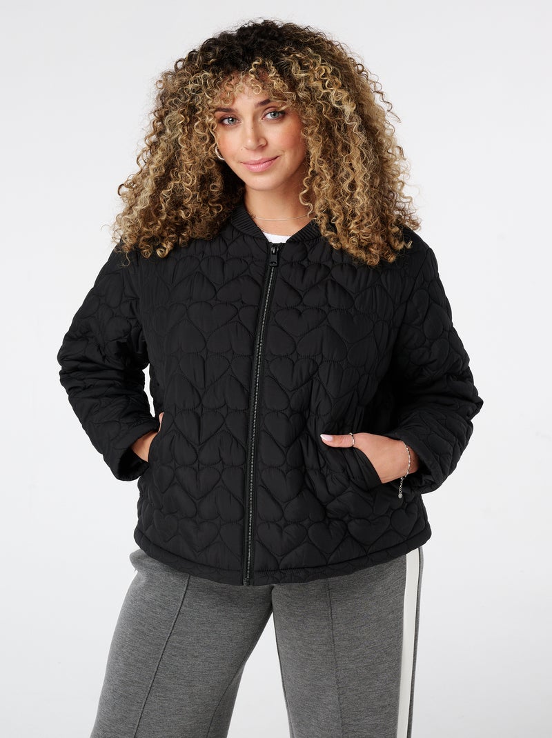 MS MODE Manteaux Veste matelassée Noir - Kiabi