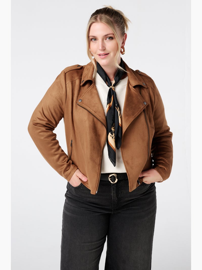 Veste en daim | Violet foncé | Vero Moda