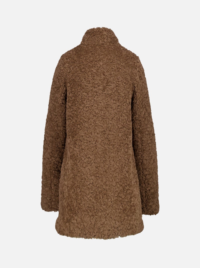 MS MODE Manteaux Veste teddy Marron - Kiabi