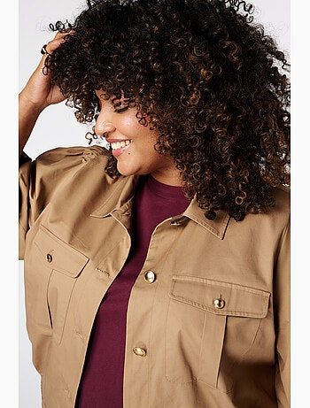 MS MODE Manteaux Veste utility avec manches bouffantes