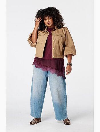 MS MODE Manteaux Veste utility avec manches bouffantes