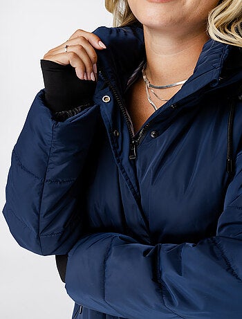 MS MODE Manteaux Veste zippée avec capuche