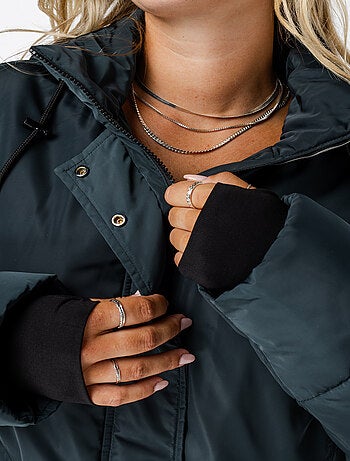 MS MODE Manteaux Veste zippée avec capuche