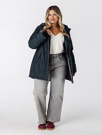 MS MODE Manteaux Veste zippée avec capuche