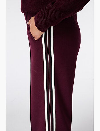 Ms mode pantalon à bande contrastante