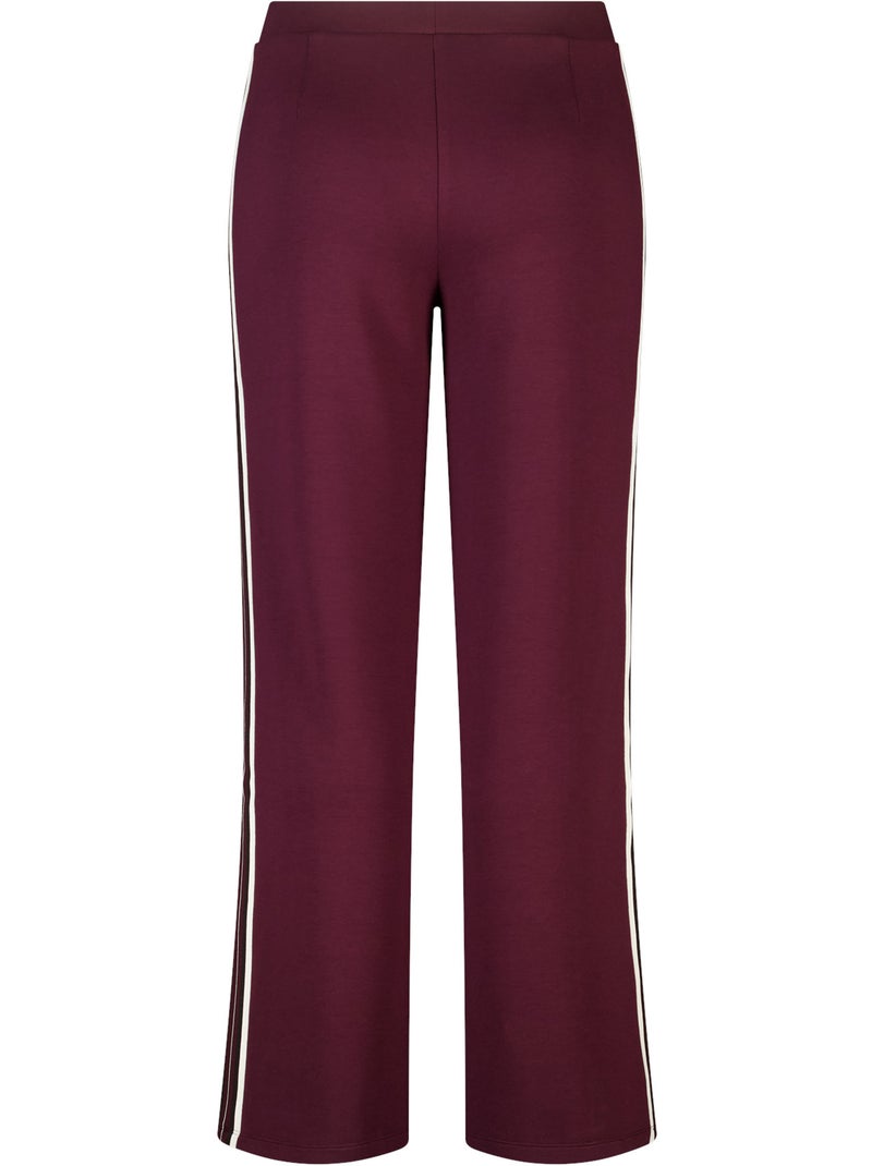 Ms mode pantalon à bande contrastante Bordeaux - Kiabi