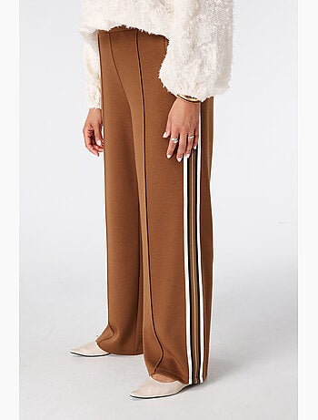 Ms mode pantalon à bande contrastante