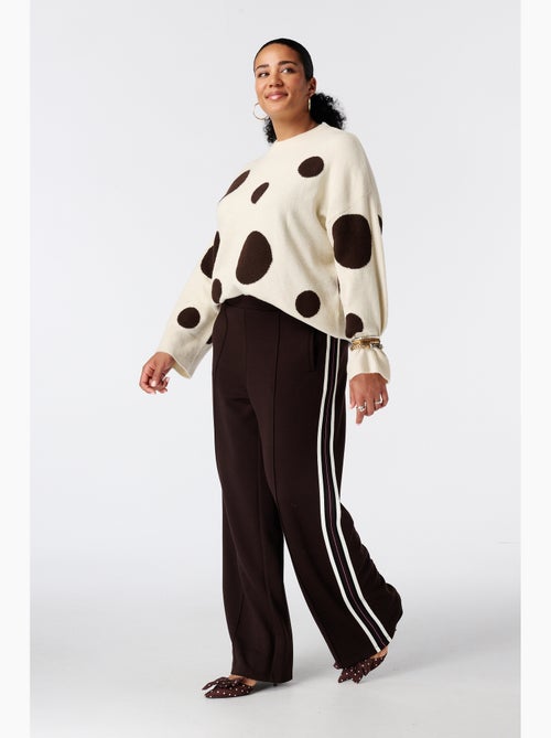 Ms mode pantalon à bande contrastante - Kiabi