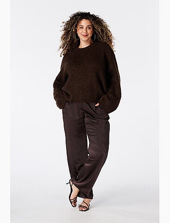 Ms mode pantalon aspect satiné