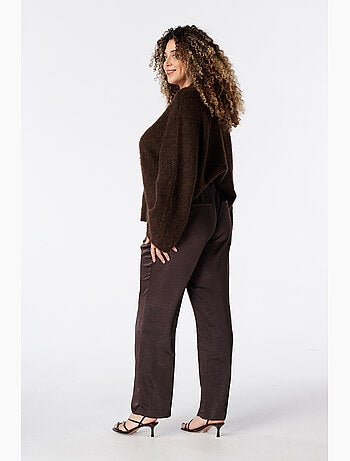 Ms mode pantalon aspect satiné
