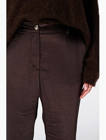Ms mode pantalon aspect satiné