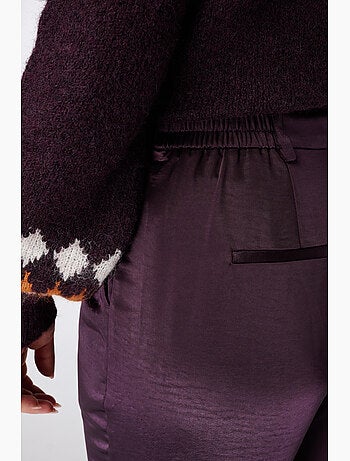 Ms mode pantalon aspect satiné