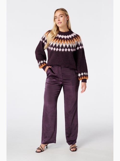 Ms mode pantalon aspect satiné - Kiabi