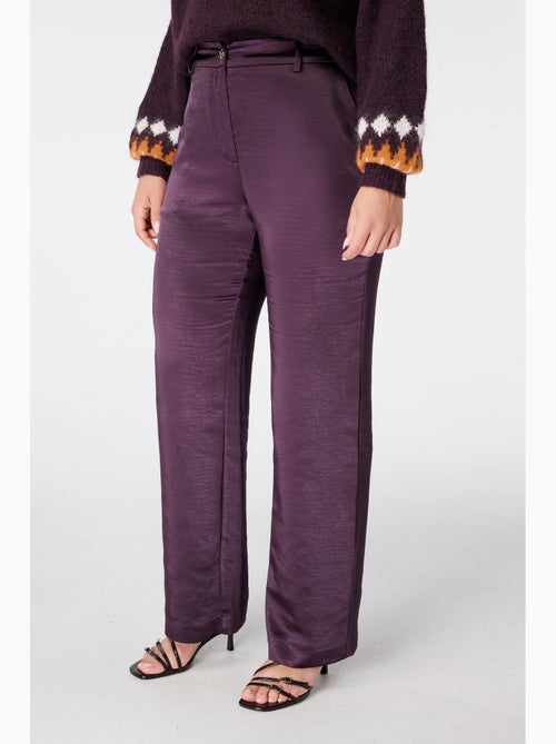 Ms mode pantalon aspect satiné - Kiabi