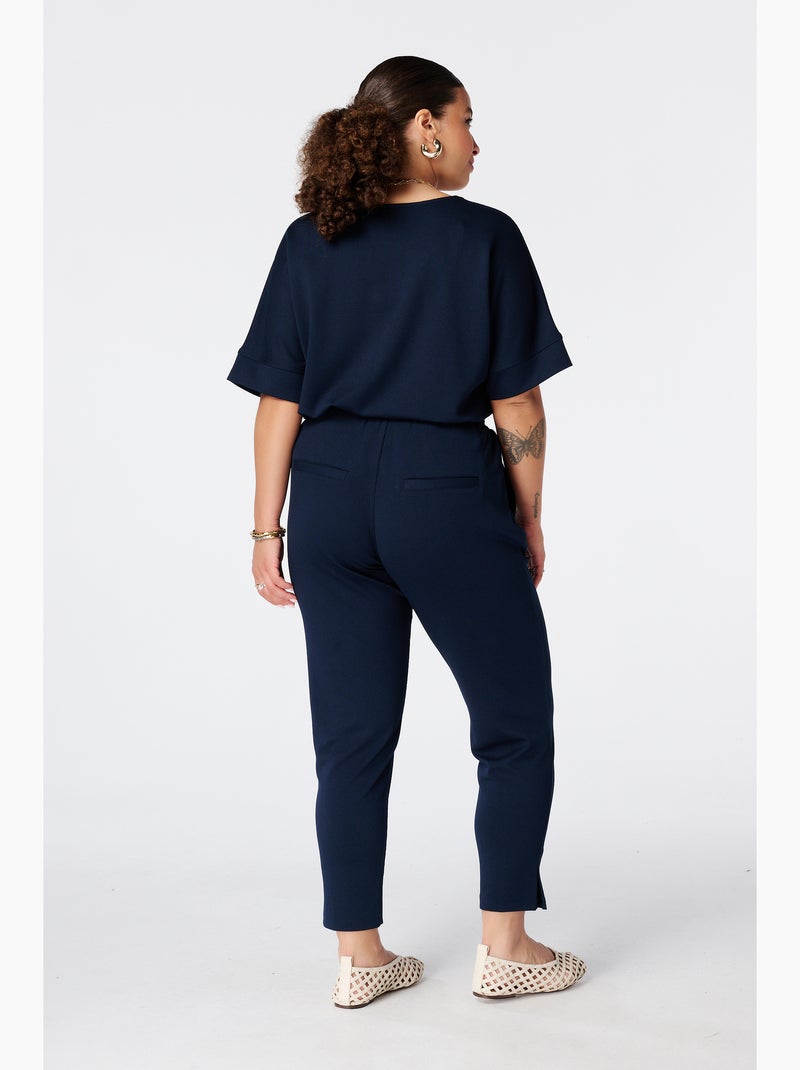 Ms mode pantalon avec cordon coulissant Bleu marine - Kiabi