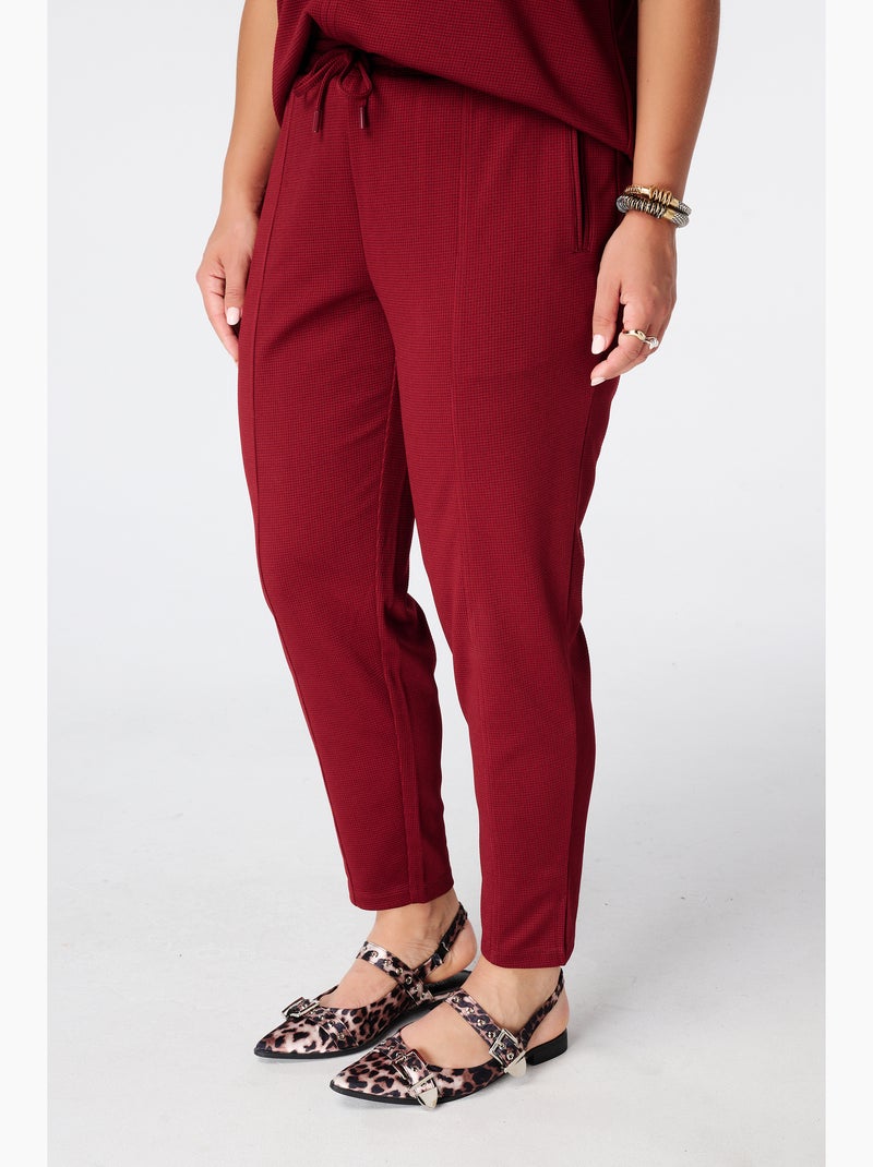 Ms mode pantalon avec cordon coulissant Rouge foncé - Kiabi