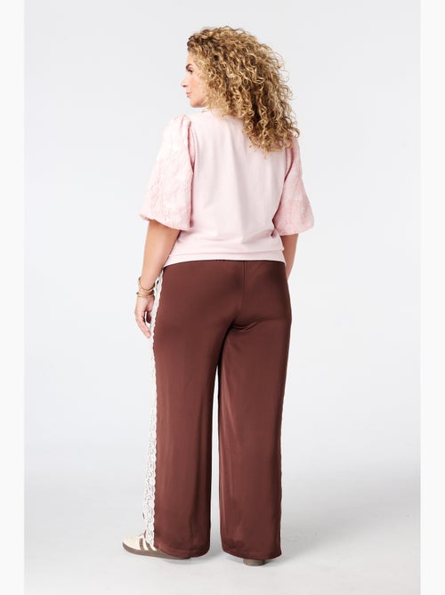 Ms mode pantalon avec détails en dentelle sur les côtés - Kiabi Ms mode pantalon avec détails en dentelle sur les côtés - Kiabi