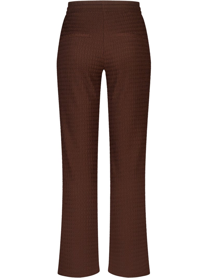 Ms mode pantalon avec taille élastique Marron chocolat - Kiabi