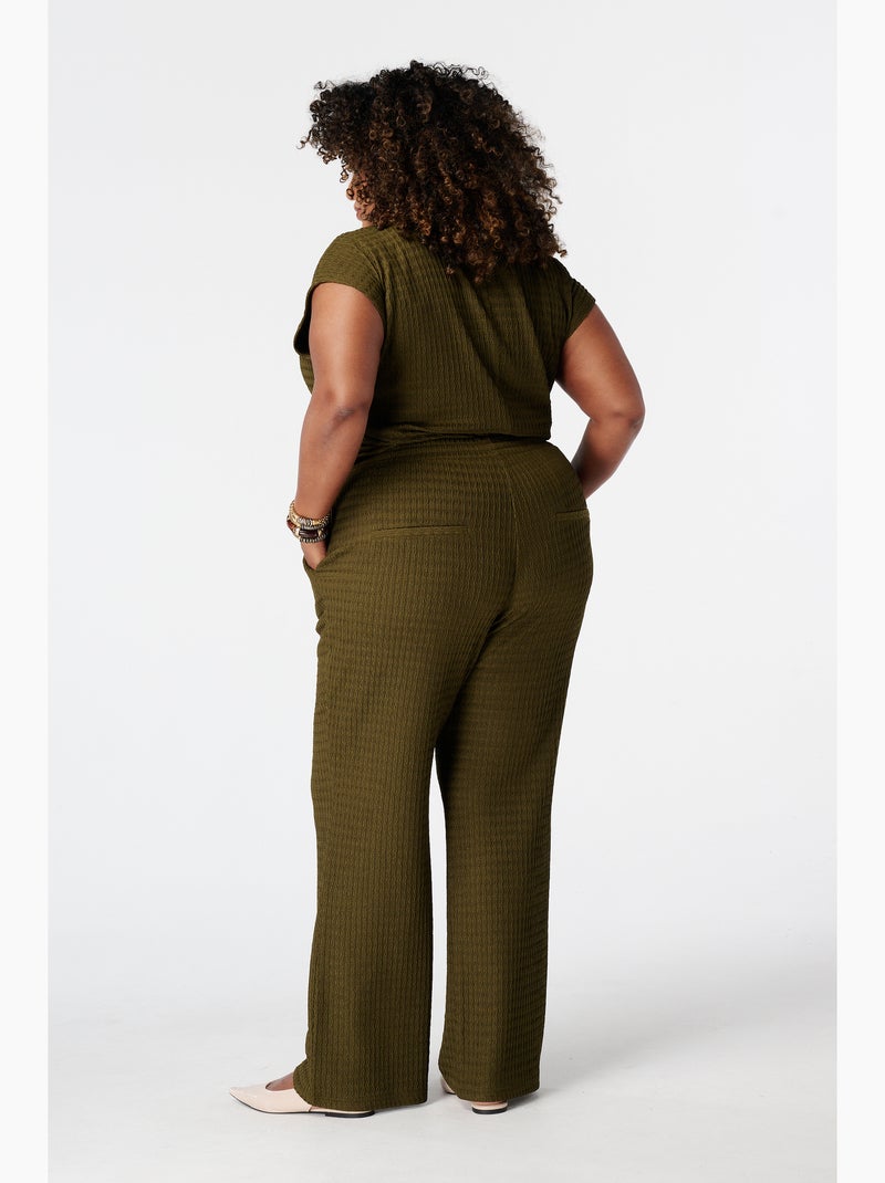 Ms mode pantalon avec taille élastique Vert pistache - Kiabi