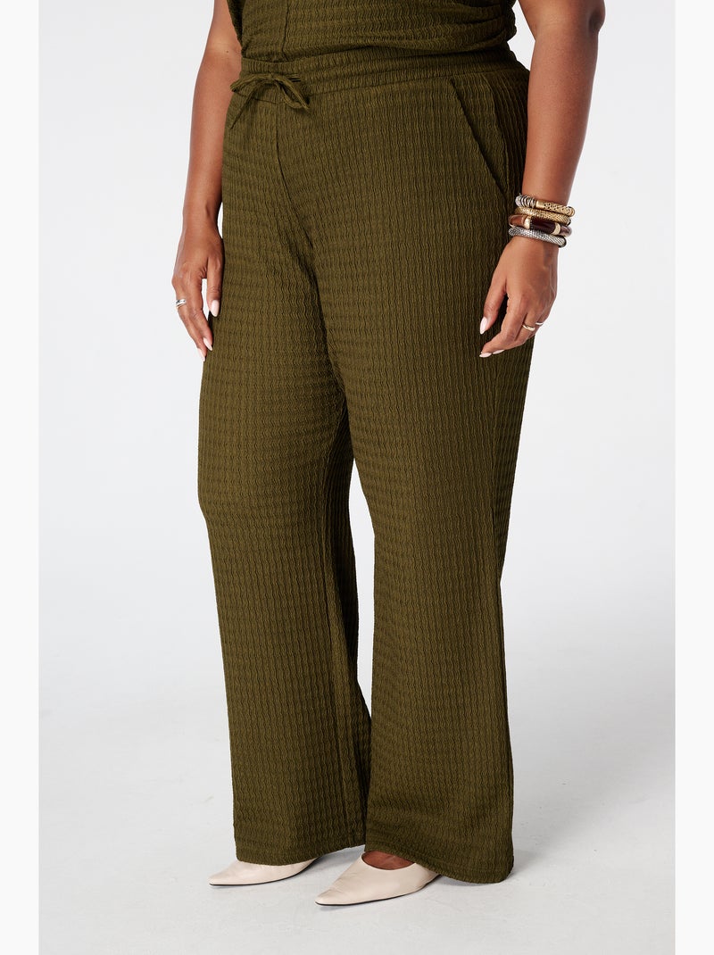 Ms mode pantalon avec taille élastique Vert pistache - Kiabi