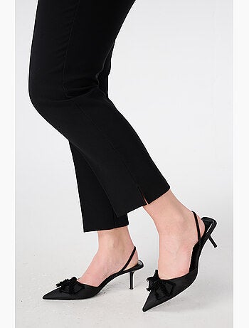 Ms mode pantalon droit à taille élastique