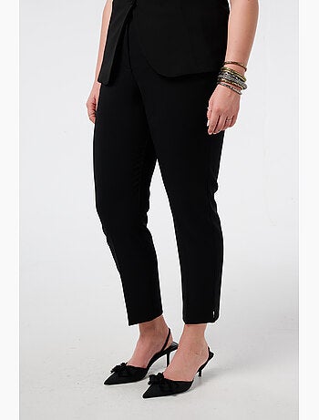 Ms mode pantalon droit à taille élastique