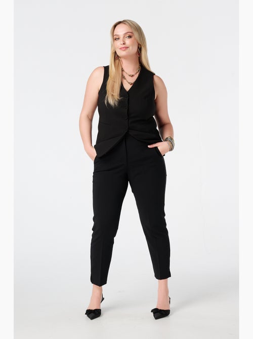 Ms mode pantalon droit à taille élastique - Kiabi