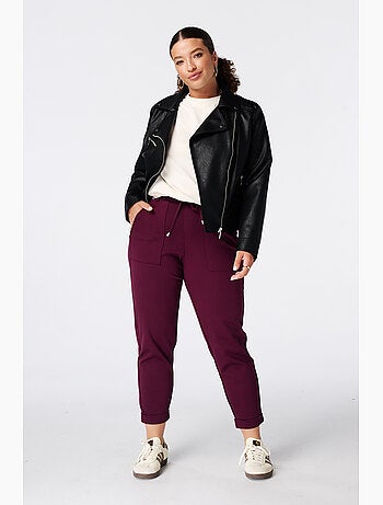 Ms mode pantalon fuselé à taille élastique