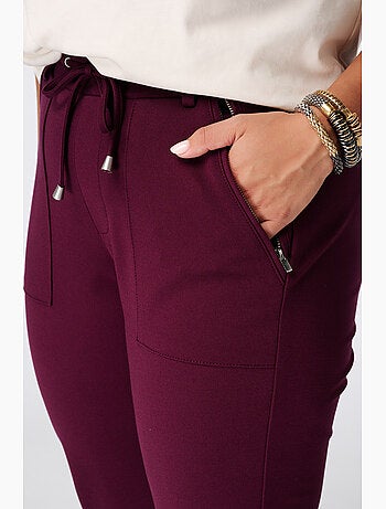 Ms mode pantalon fuselé à taille élastique