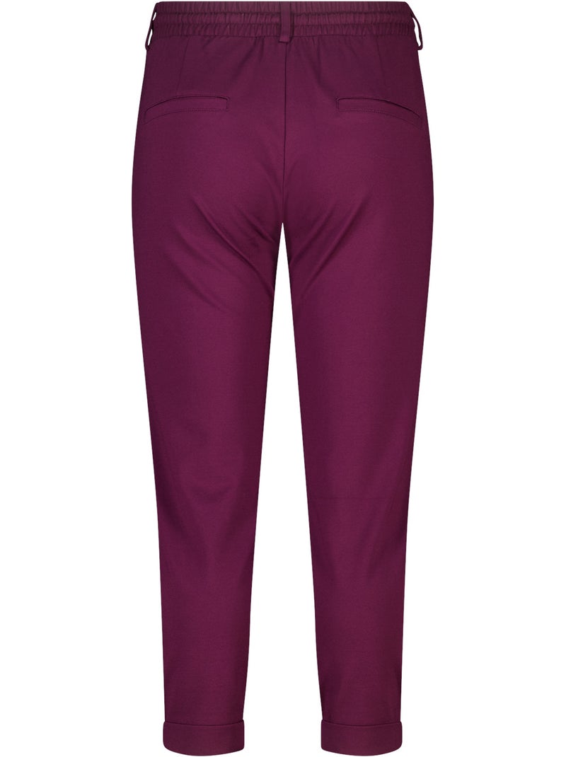 Ms mode pantalon fuselé à taille élastique Bordeaux - Kiabi