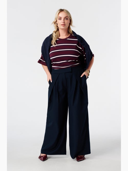 Ms mode pantalon large à plis - Kiabi Ms mode pantalon large à plis - Kiabi