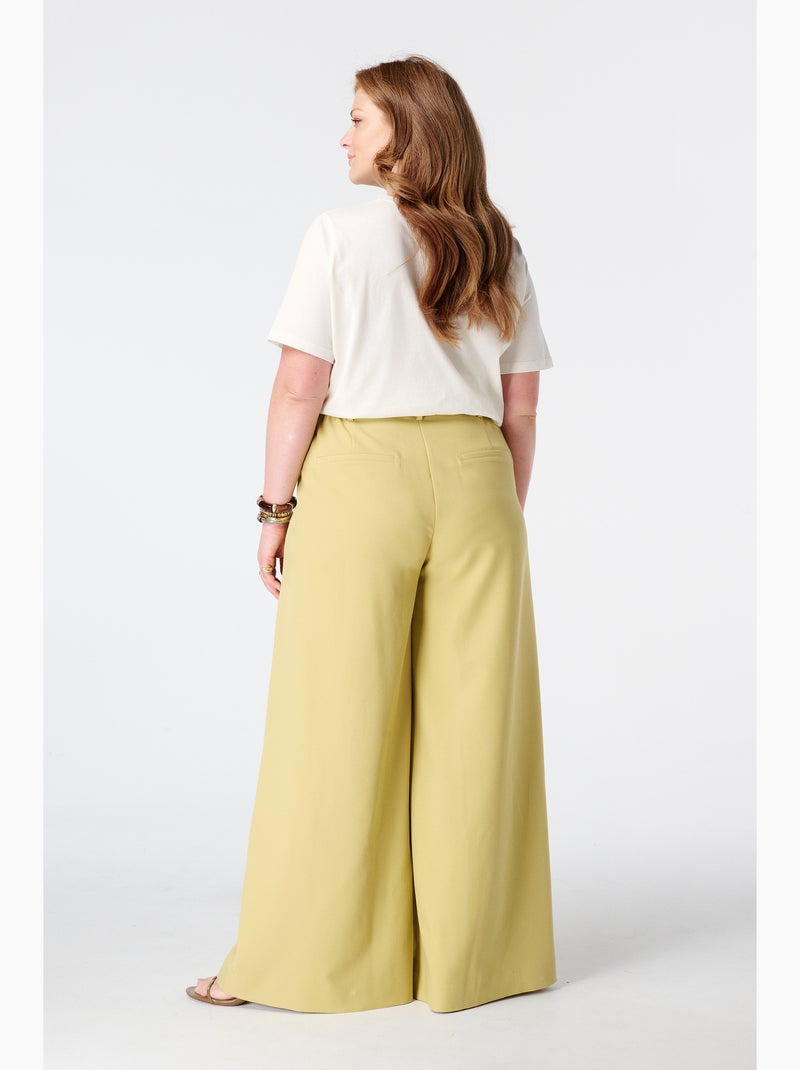 Ms mode pantalon large avec ceinture Vert émeraude - Kiabi