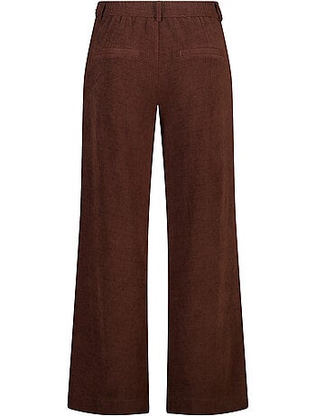Ms mode pantalon large en velours côtelé