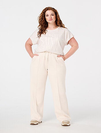 MS MODE Pantalon Pantalon à couture partielle