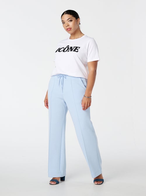 MS MODE Pantalon Pantalon à couture partielle - Kiabi