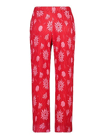 MS MODE Pantalon Pantalon à imprimé estival