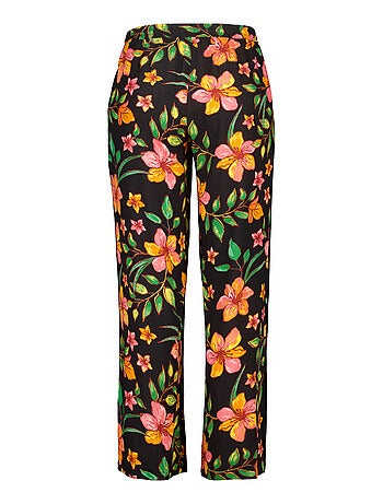 MS MODE Pantalon Pantalon à imprimé tropical