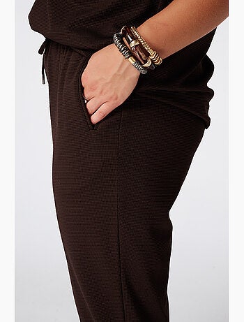 Ms Mode Pantalon pantalon avec cordon coulissant