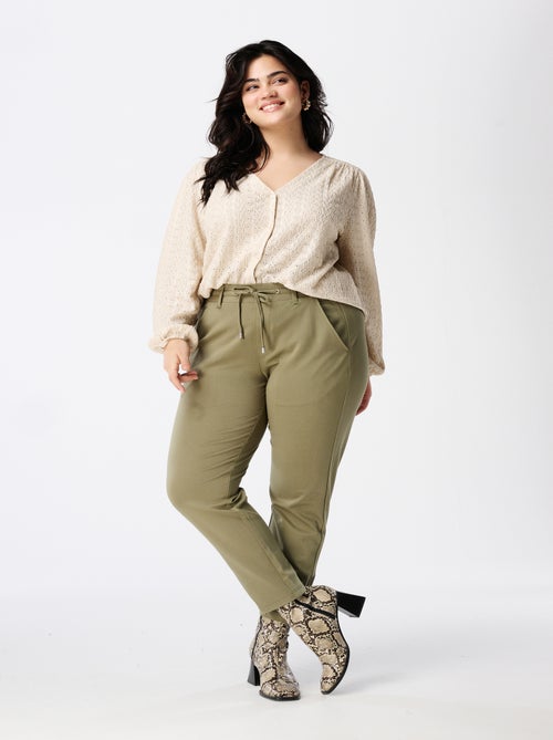 MS MODE Pantalon Pantalon avec cordon de serrage - Kiabi