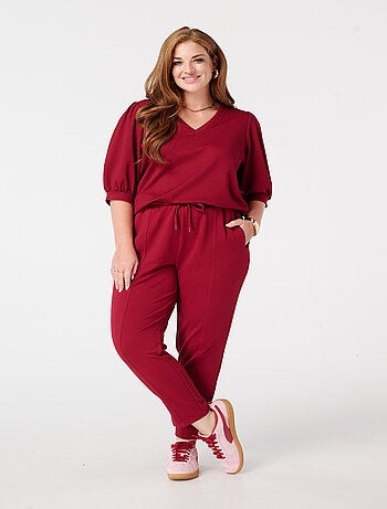 MS MODE Pantalon Pantalon avec couture décorative