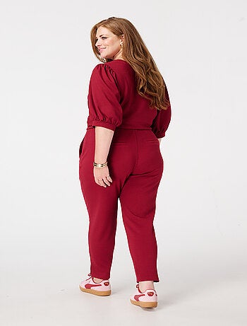 MS MODE Pantalon Pantalon avec couture décorative