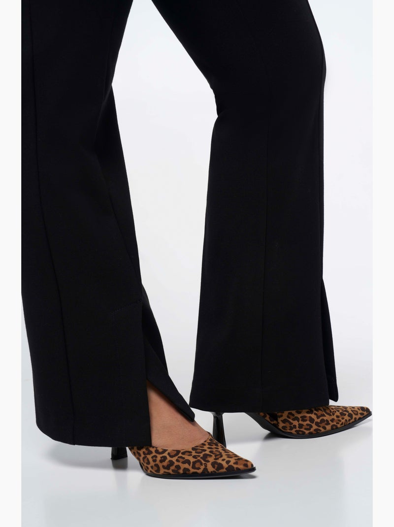 MS MODE Pantalon Pantalon avec fente Noir Noir - Kiabi