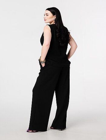 MS MODE Pantalon Pantalon avec lurex et taille élastique