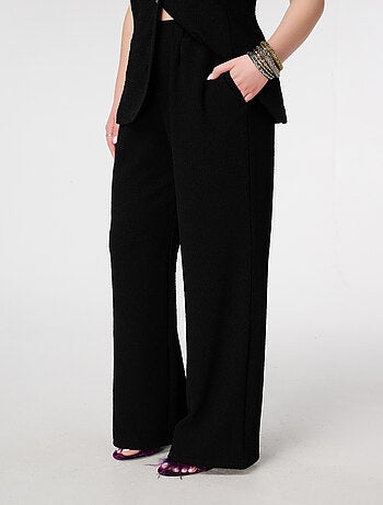 MS MODE Pantalon Pantalon avec lurex et taille élastique