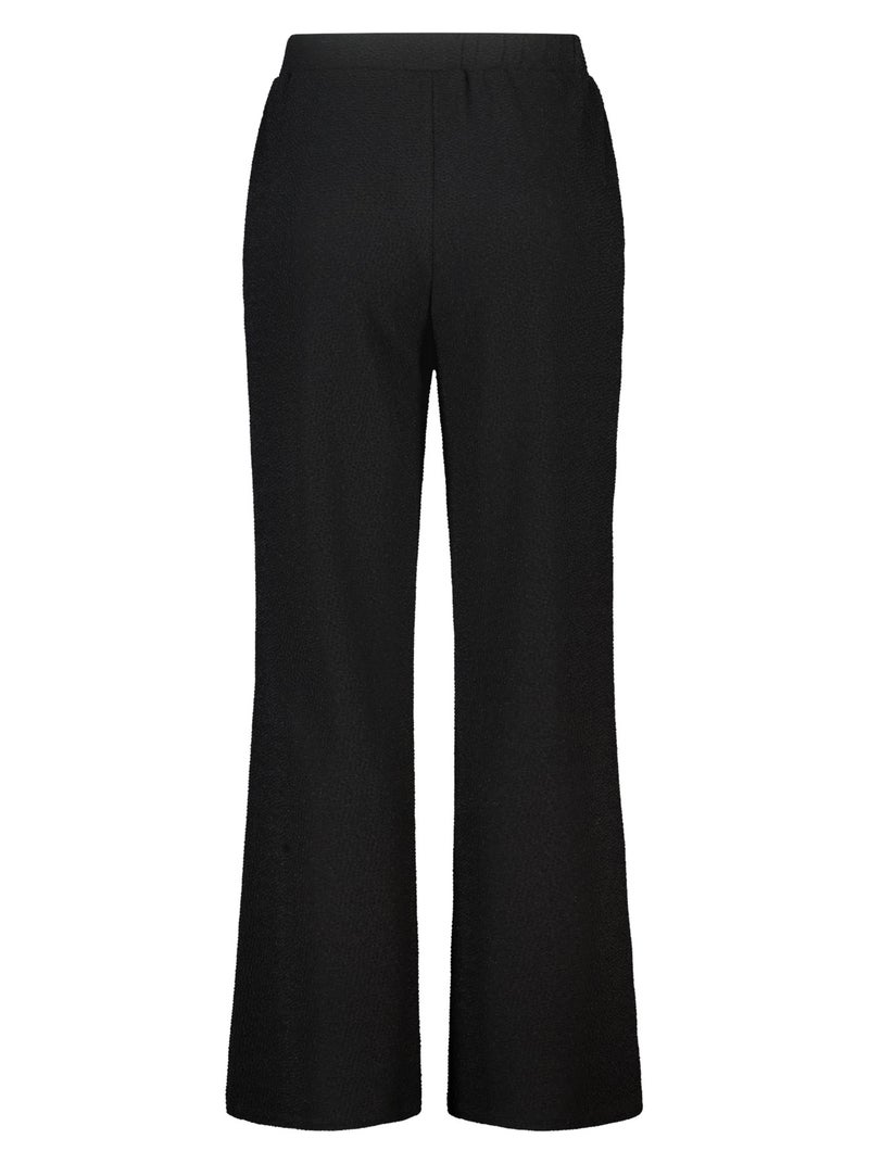 MS MODE Pantalon Pantalon avec lurex et taille élastique Noir - Kiabi