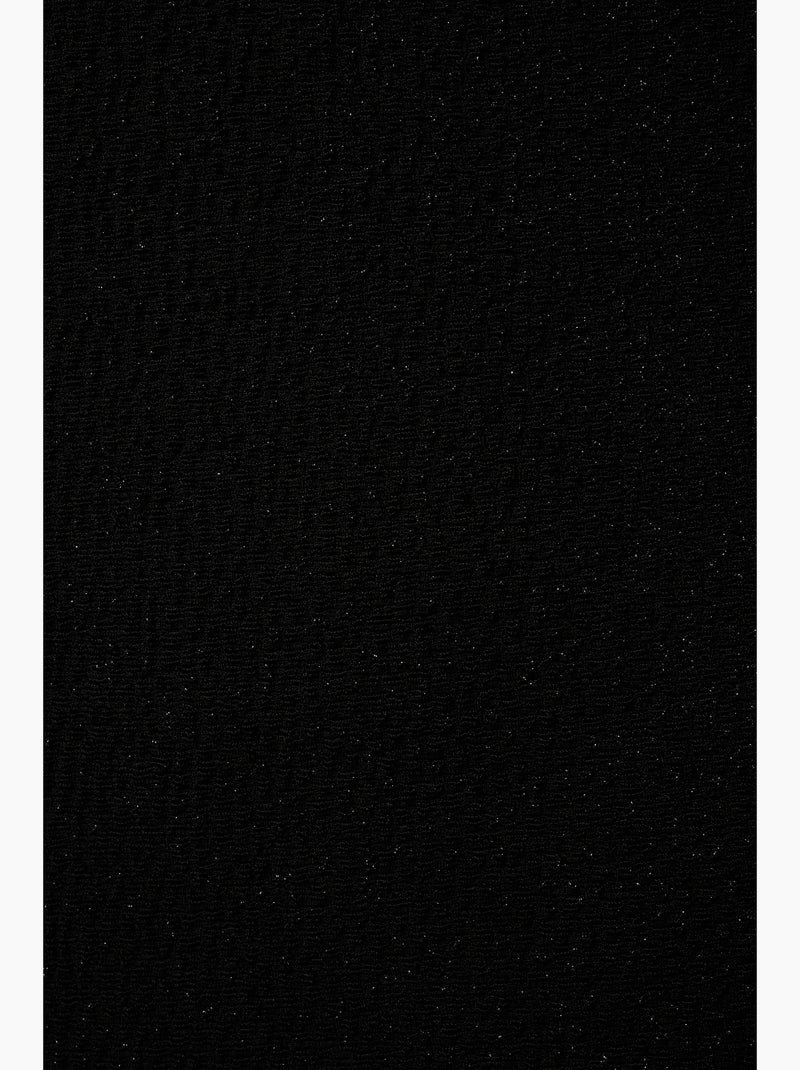 MS MODE Pantalon Pantalon avec lurex et taille élastique Noir - Kiabi