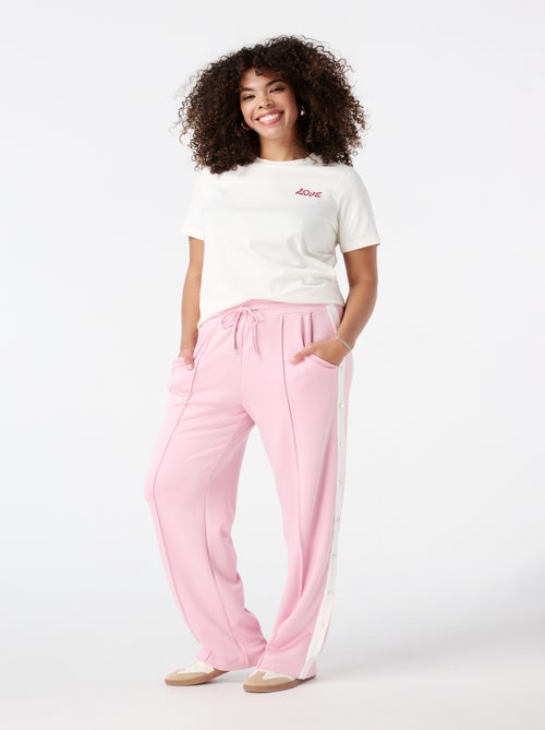 MS MODE Pantalon Pantalon avec rayures contrastantes - Kiabi