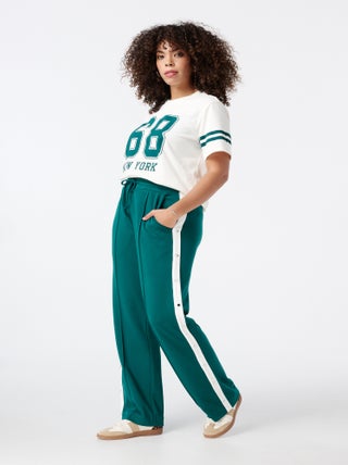 MS MODE Pantalon Pantalon avec rayures contrastantes