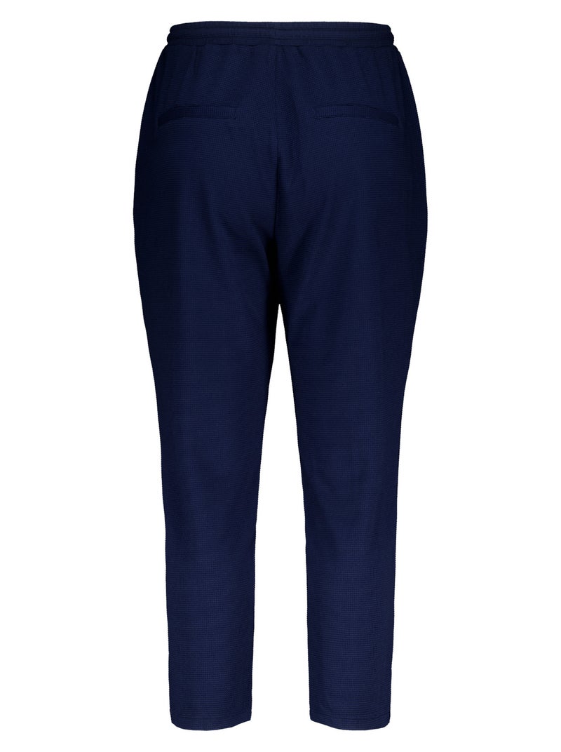 MS MODE Pantalon Pantalon avec taille élastique Bleu marine - Kiabi